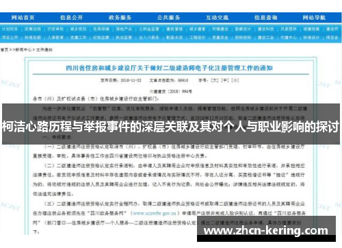 柯洁心路历程与举报事件的深层关联及其对个人与职业影响的探讨